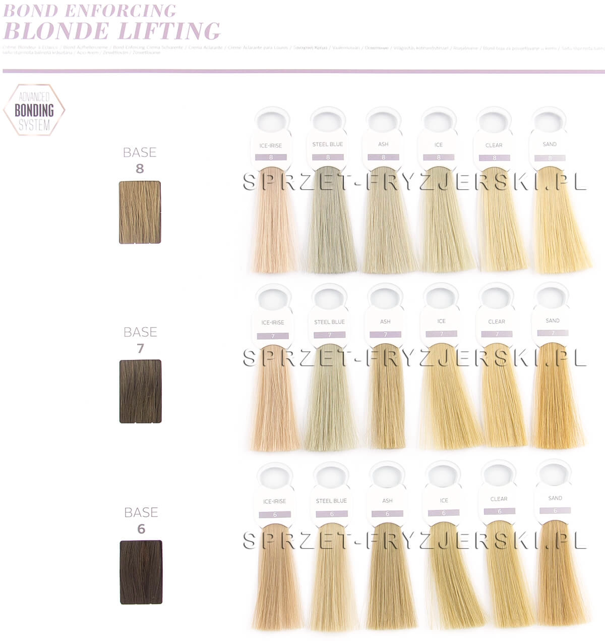 paleta farb blonde lifting